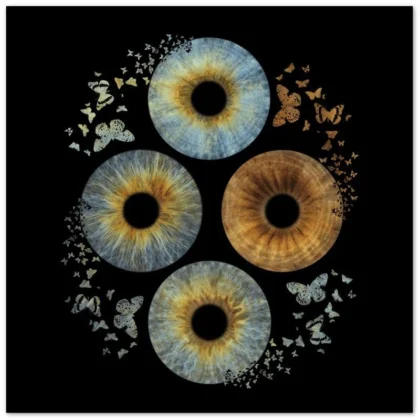 Four Irises – Flight of the Butterflies